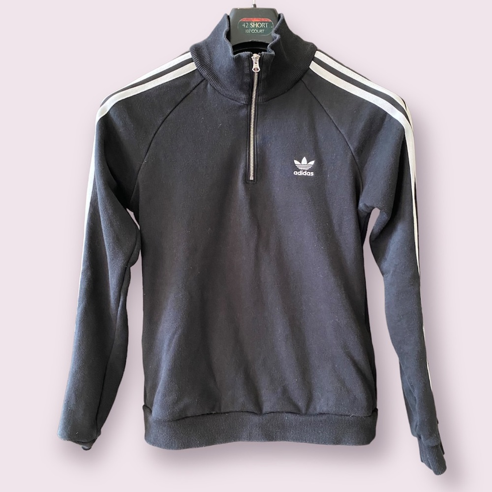 Adidas 3/4 Zip Sweater Size S